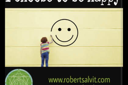 A child drawing a smiley face on a wall