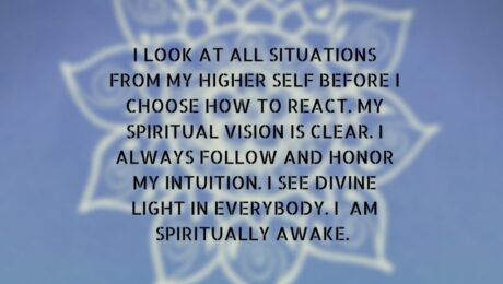 Third Eye Chakra affirmation and healer details.