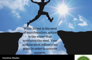 Silhouette jumping over gap with motivational text.