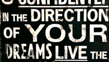 Inspirational quote about pursuing your dreams.