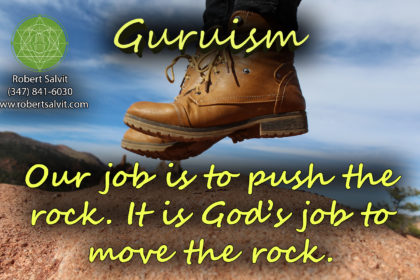 Cowboy shoes. “Our job is to push the rock. It is God’s job to move the rock.”
