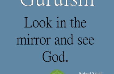 A blue background with the word 