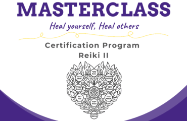A poster for the reiki master class.